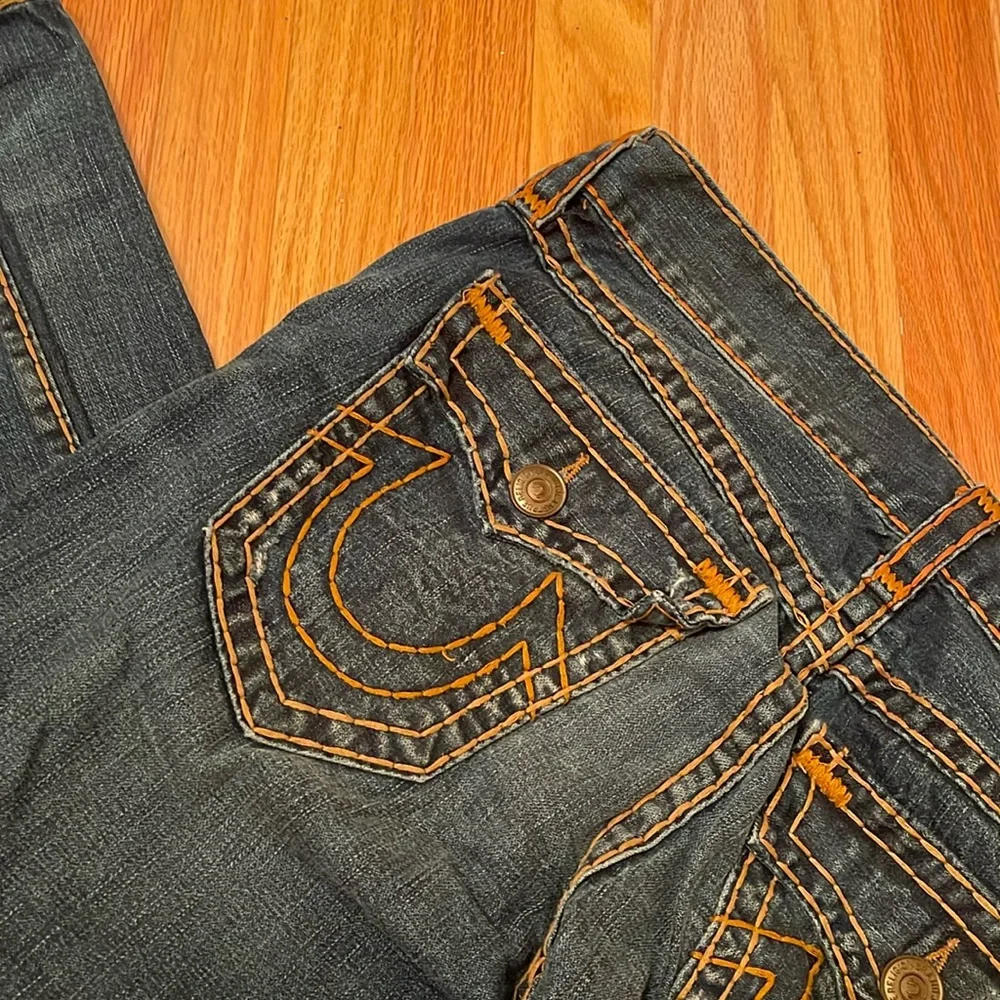 True Religion Dark Blue Straight Leg Jeans - Picture 7 of 12